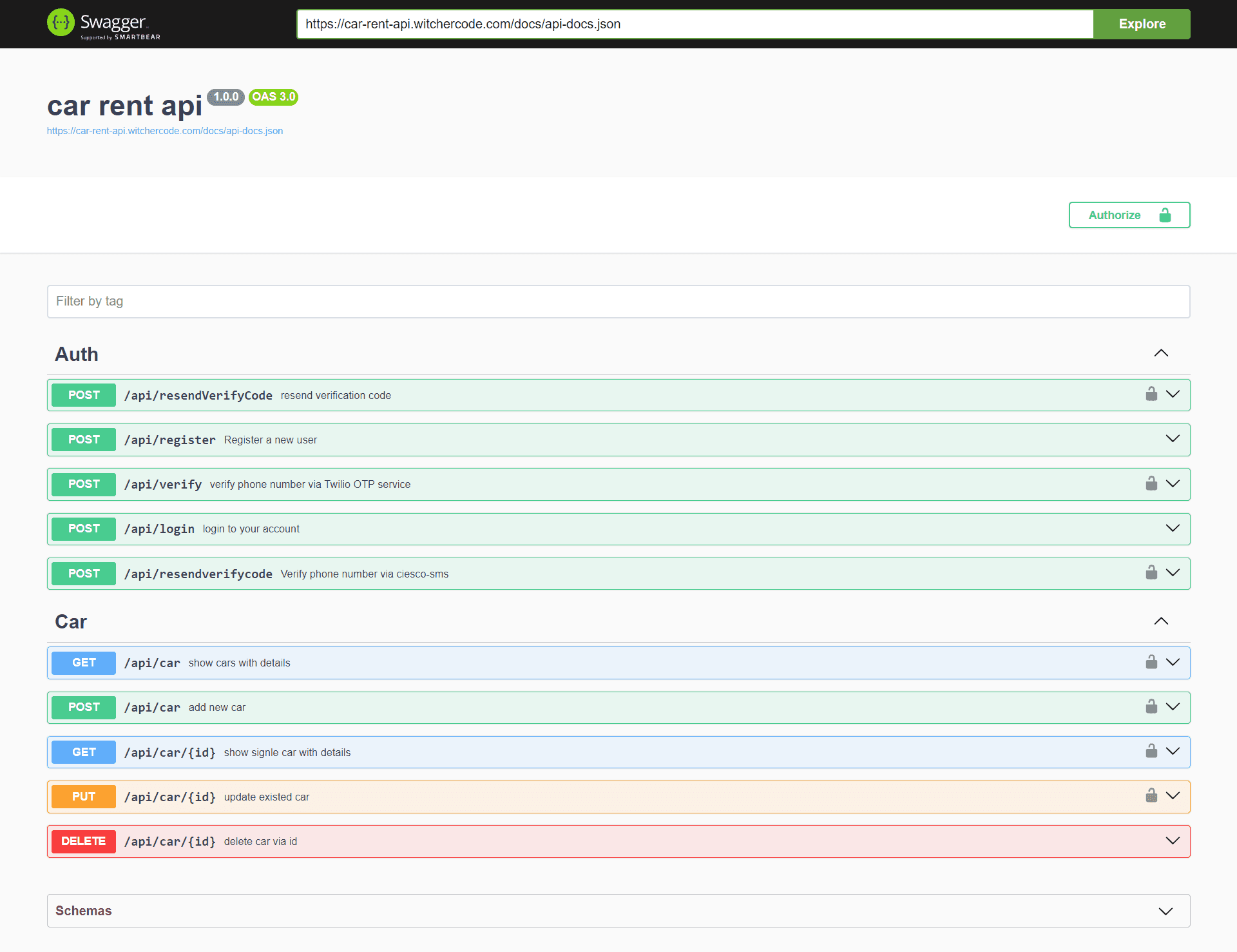 Car Rent Api